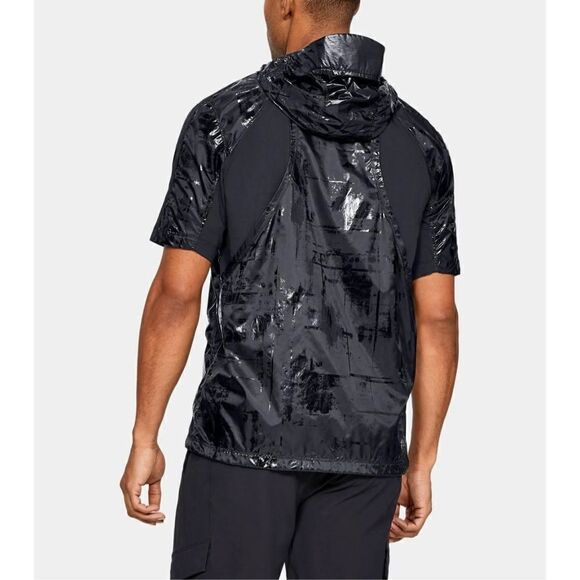 NWT Under Armour Perpetual Short Sleeve Windbreaker Jacket sz L - Picture 2 of 8